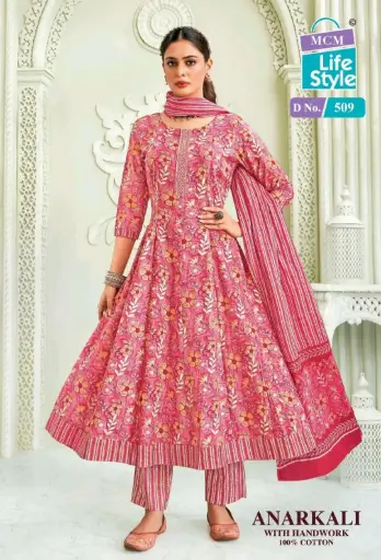 [45] Cherry Blossom Anarkali Dress , XXL Size