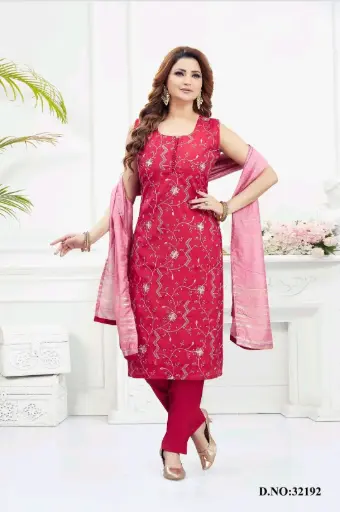 Rosy Royale Ensemble Dress